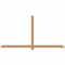 Ekena Millwork Eugene Smooth Timber Gable Bracket, Western Red Cedar, 96"W x 48"H x 3 1/2"D x 3 1/2"F, 12/12 Pitch GBW096X48X0404EUG00SWR - alternate 1
